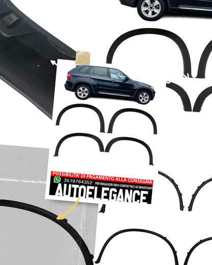 Set parafanghi passaruota adatto per BMW X5 E70 06-13