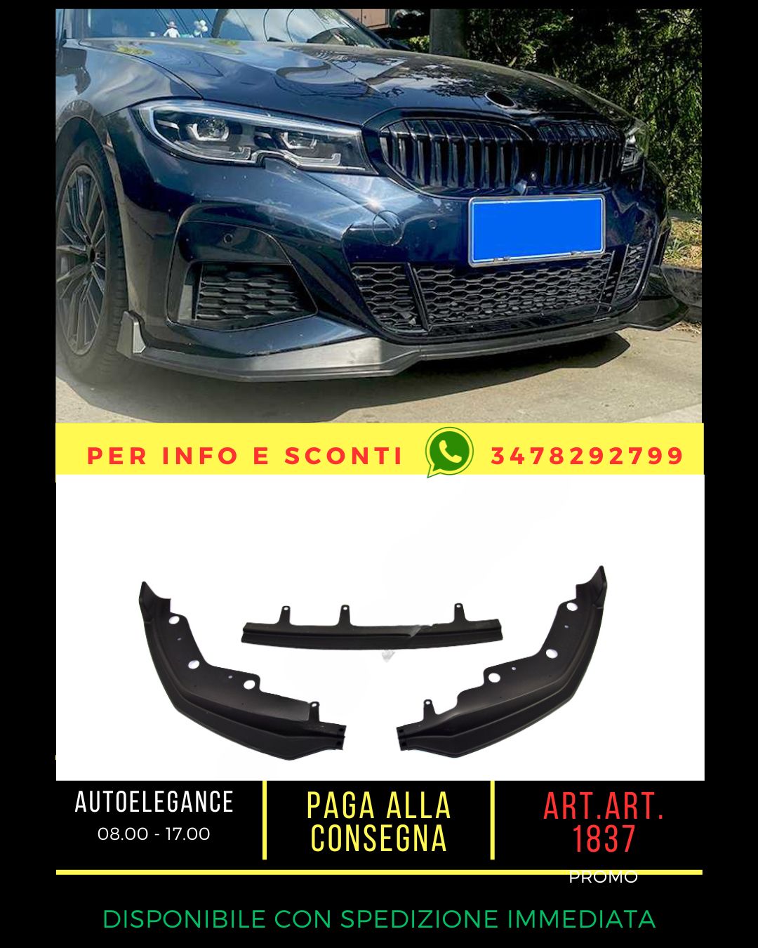 ✨UNDER BUMPER suitable for BMW 3 G20 G21 Sedan Touring 2018+✨ 