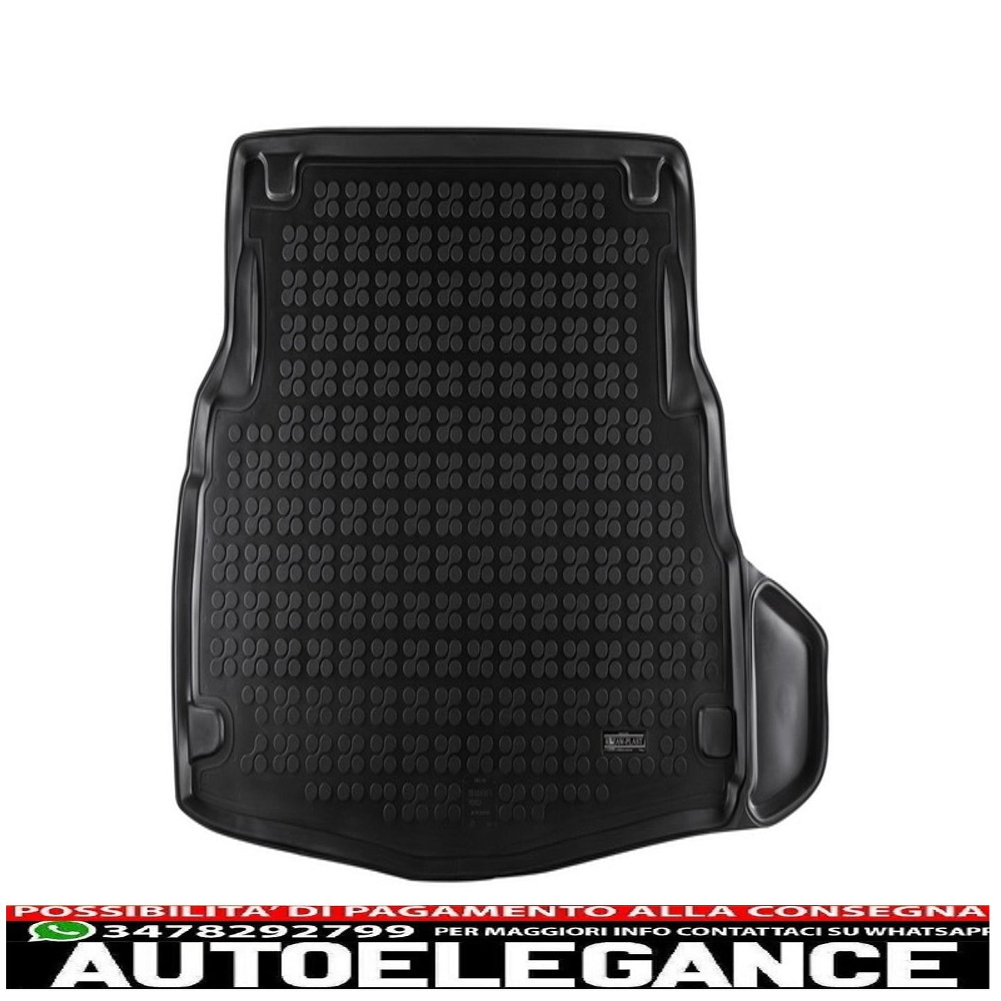 Black rubber trunk mat suitable for mercedes w205 c class limousine 2014+
