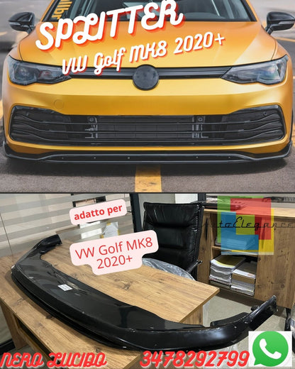 ✨SPLITTER✨ ADATTO PER ✨✨VW Golf MK8 2020+ Front Splitter Version 2 (2 Pcs)  ✨✨