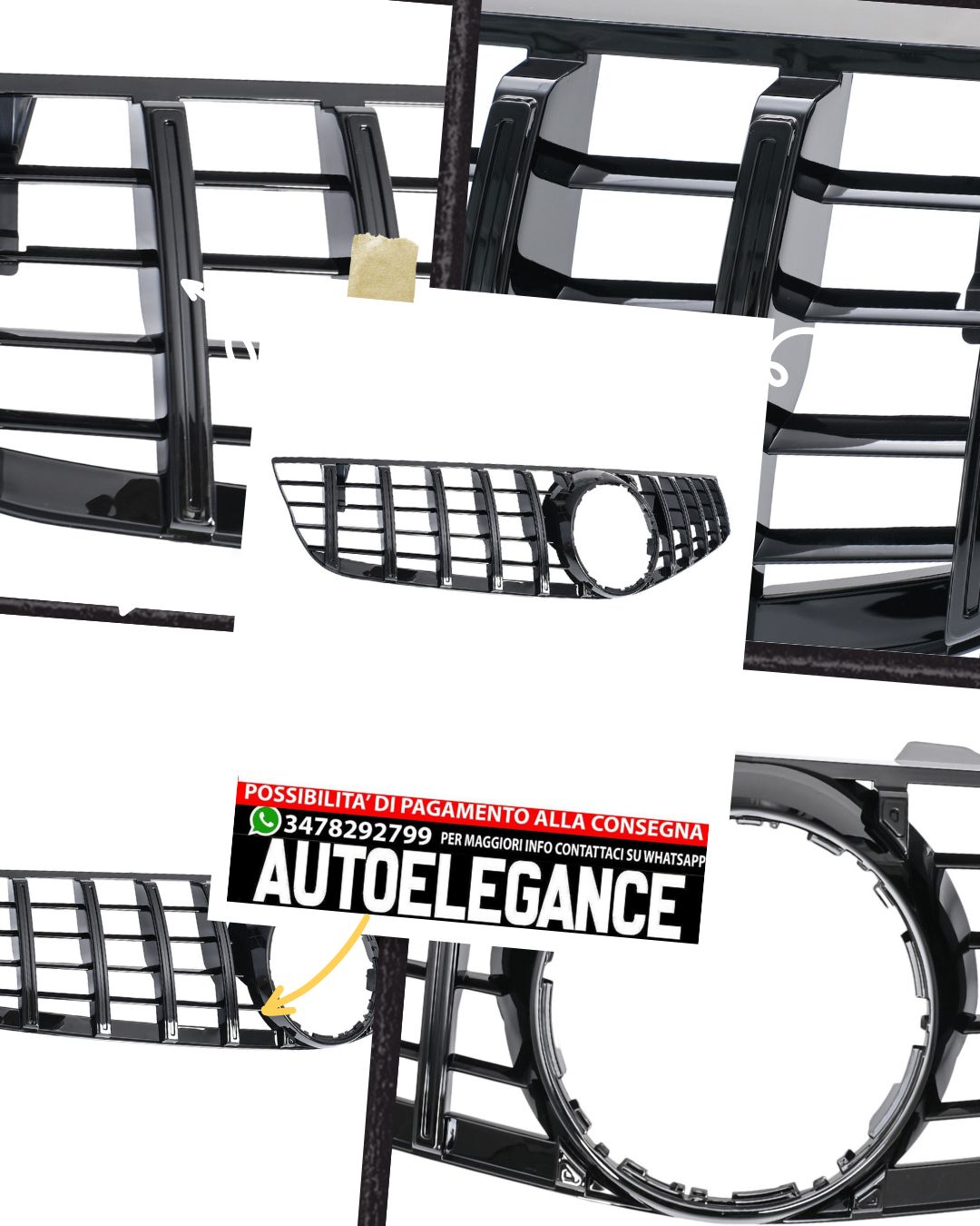 Griglia GT Panamericana adatta per Mercedes Classe SL R230 08-11