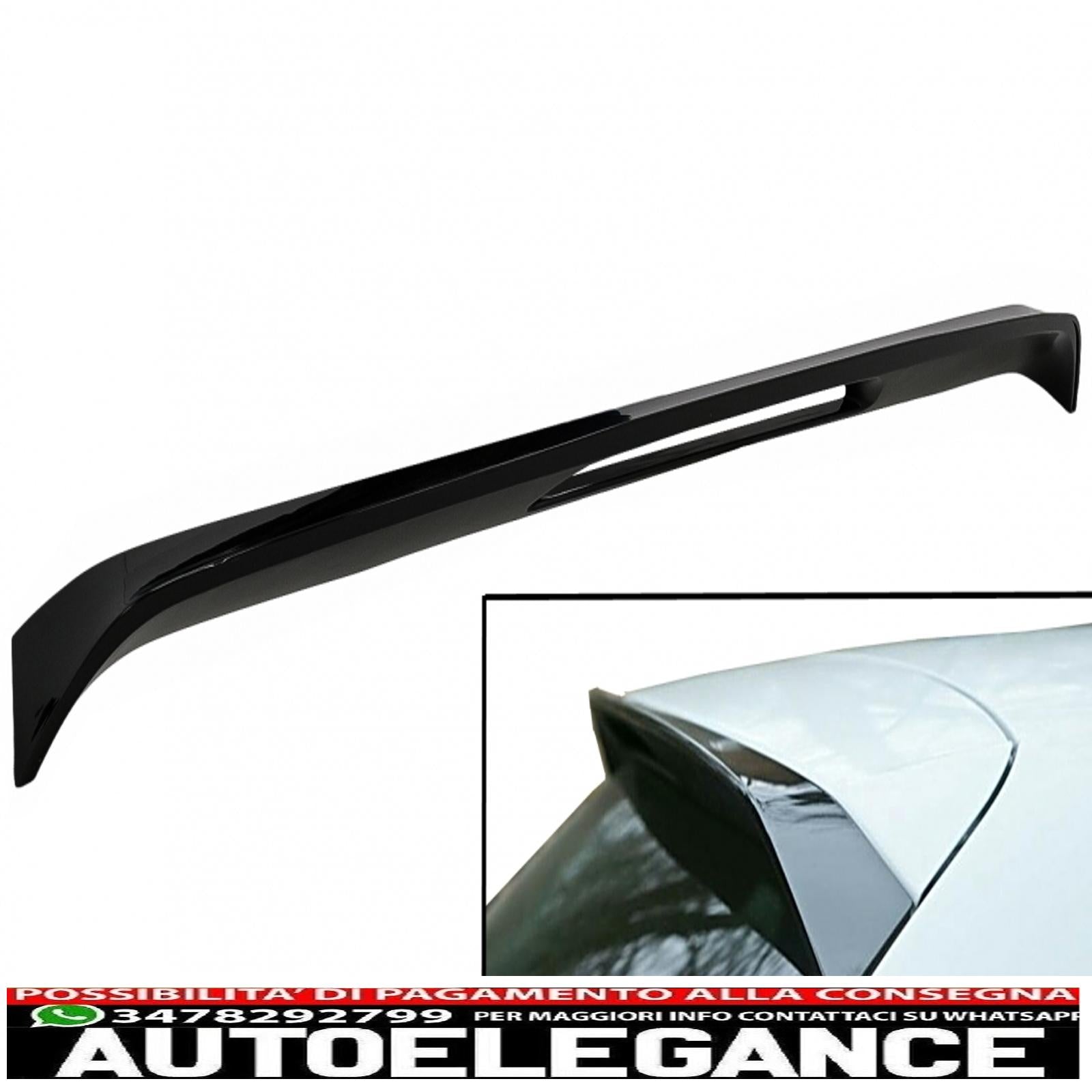 alettone spoiler aggiuntivo sul tetto adatto per vw polo 6r 6c (2009-2017) pianoforte nero AUTOELEGANCERICAMBI