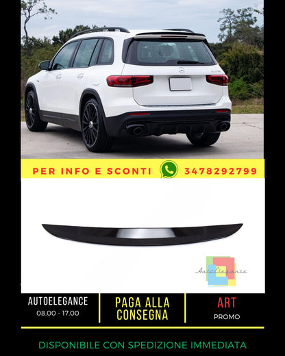 🔥SPOILER NERO LUCIDO ADATTO PER Mercedes GLB class X247 2019+🔥