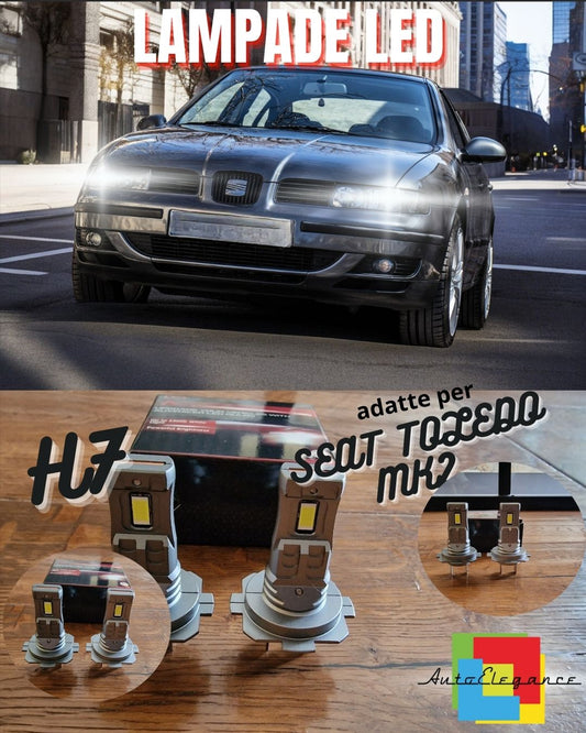H7 LED KIT FOR SEAT TOLEDO MK2 II 6000K WHITE 6000 LUMEN CANBUS LOW BEAM 