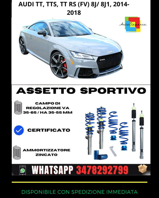 🔥Assetto sportivo ADATTO PER Audi TT, TTS, TT RS (FV) 8J/ 8J1, 2014-2018🔥