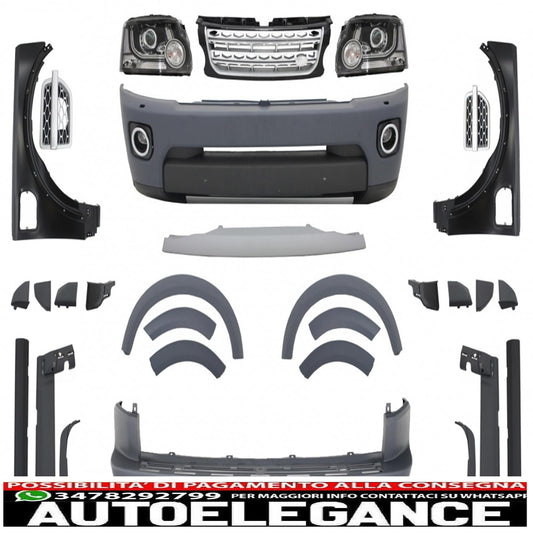 kit carrozzeria di conversione completo adatto per Land Rover Discovery 3 a Discovery 4 Facelift