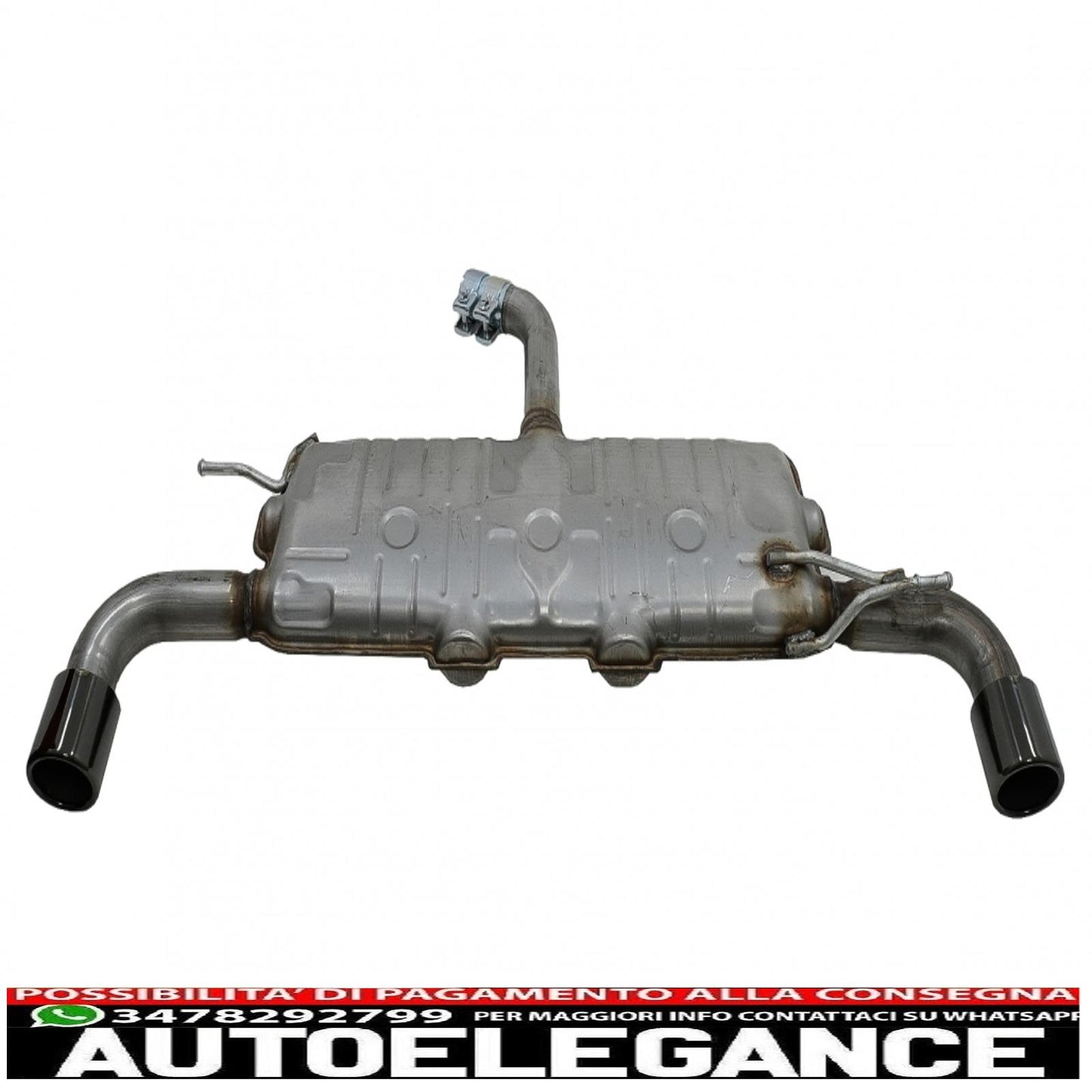 complete exhaust system suitable for vw golf 5 (2003-2007) golf 6 (2008-2013) gti design piano black tips