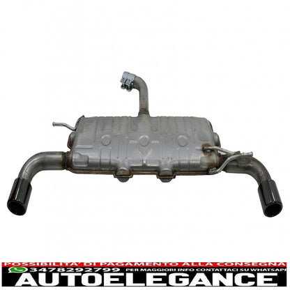 complete exhaust system suitable for vw golf 5 (2003-2007) golf 6 (2008-2013) gti design piano black tips