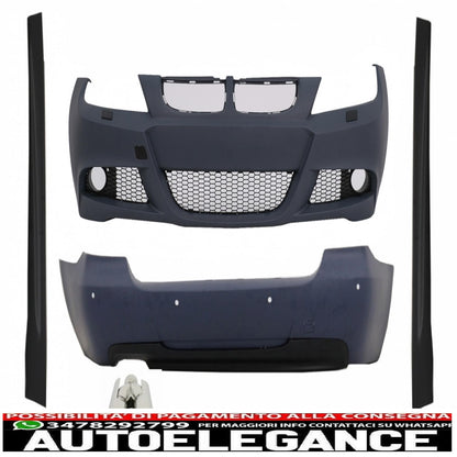 body kit suitable for bmw 3 series e90 (2005-2008) m-technik design with acs-design exhaust tips