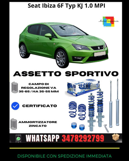 🔥Assetto sportivo adatto per  Seat Ibiza Tipo 6J e 6P 1.2, 1.4, 1.6, 1.4 TDi🔥