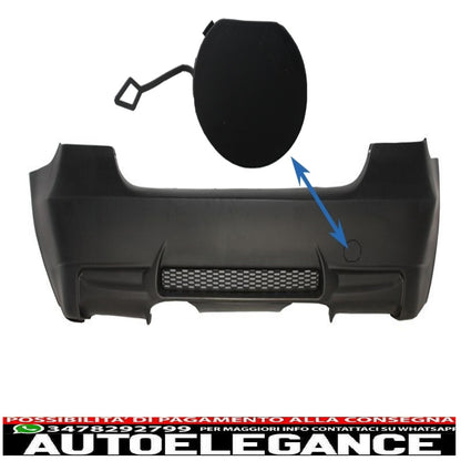 Copri gancio traino paraurti posteriore adatto per bmw serie 3 e90 (2004-2011) design m3 AUTOELEGANCERICAMBI