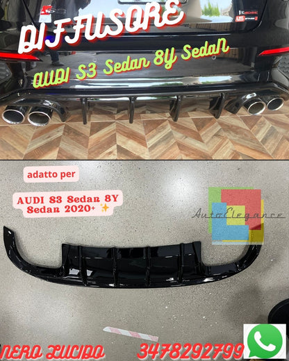 ✨DIFFUSORE ADATTO PER AUDI S3 Sedan 8Y 2020+ ✨