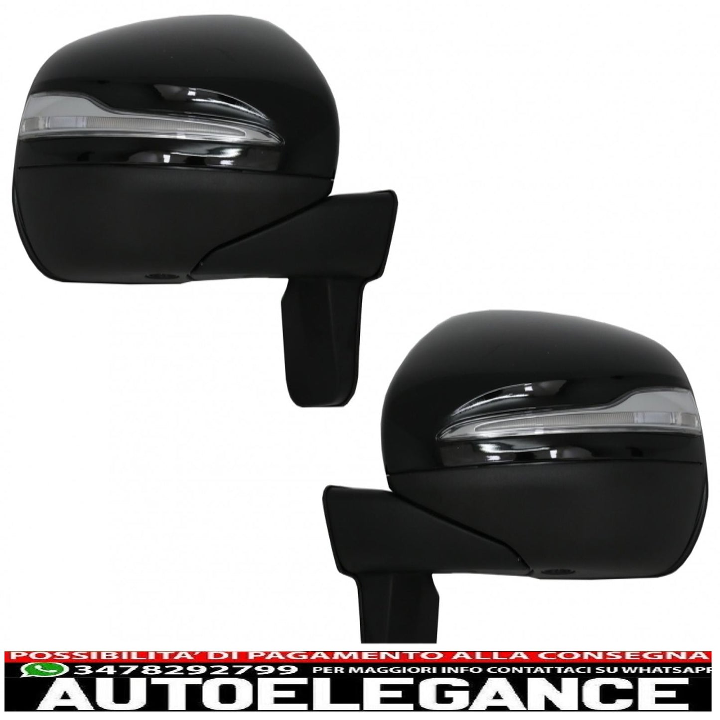 Complete mirror assembly suitable for mercedes g-class w463 (2012-2017) 2018 restyling design