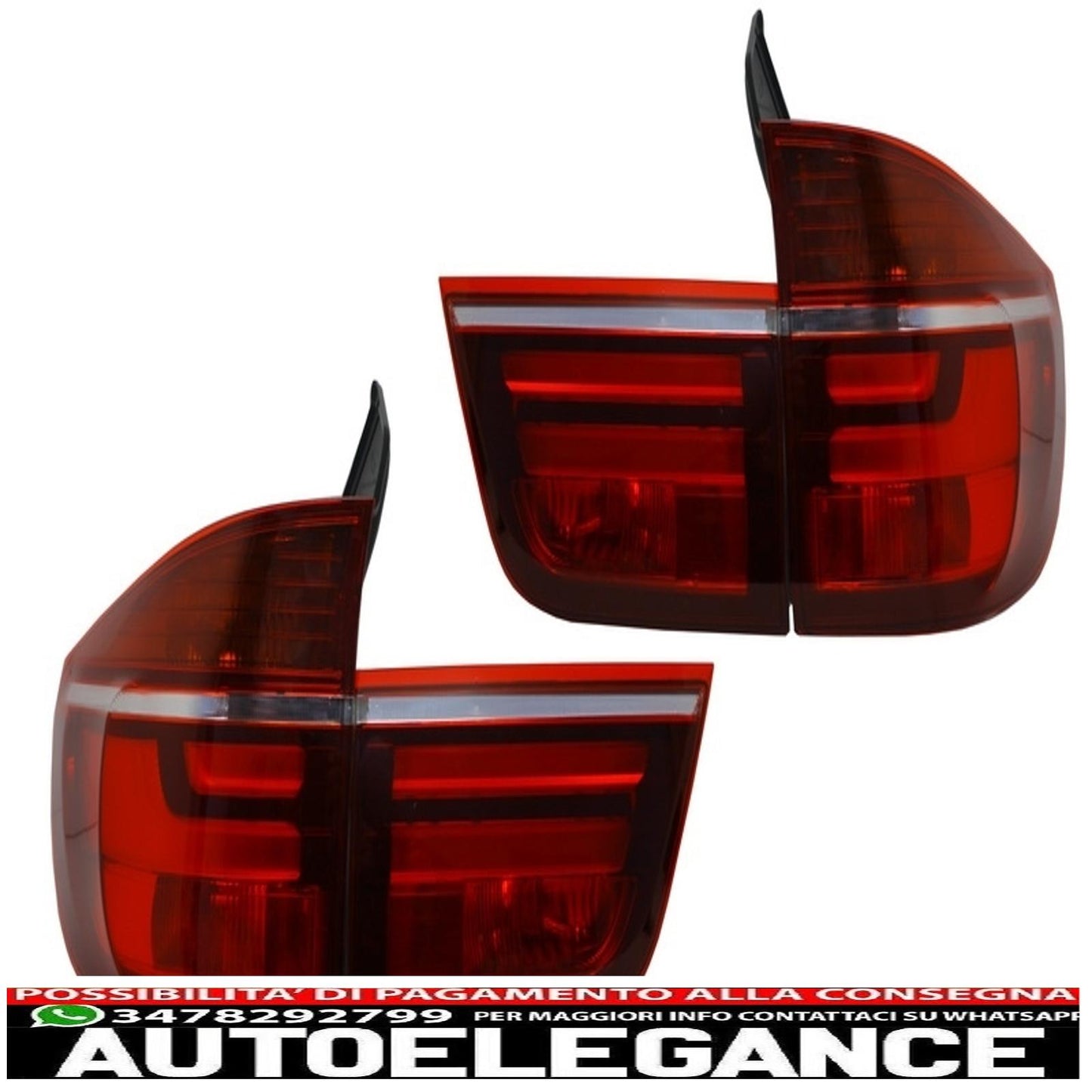 led rear lights suitable for bmw x5 e70 (2007-2010) light bar lci facelift design