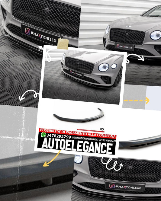 FRONT SPLITTER suitable for BENTLEY CONTINENTAL GT MK3 (2018 - ) 