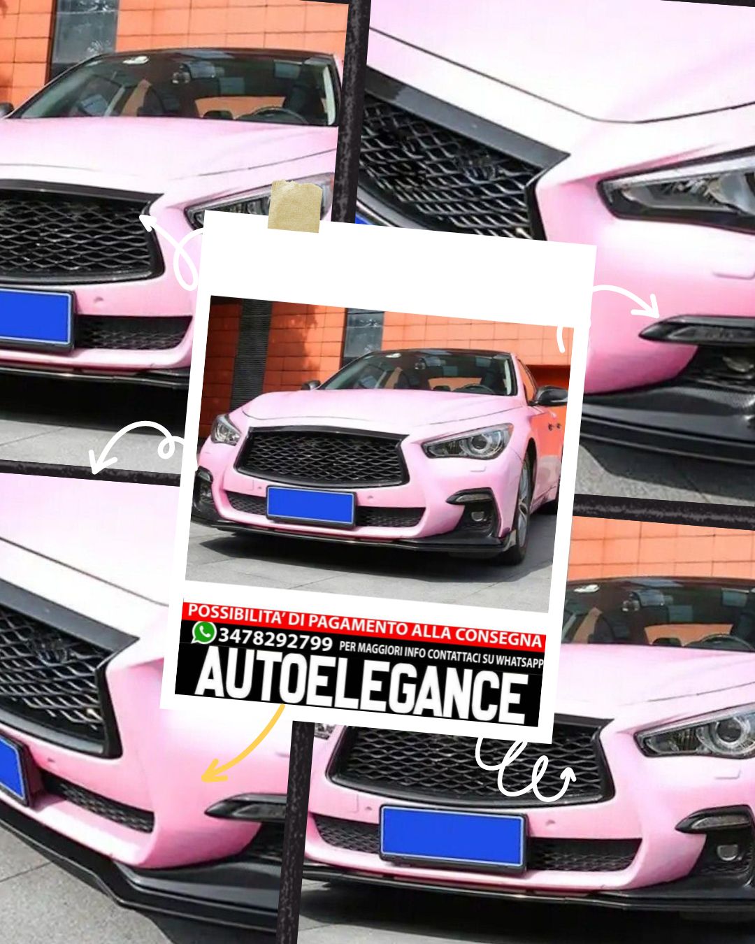 SPOILER adatto per  INFINITI Q50S 2018-2021