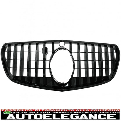 center grille suitable for mercedes s class coupe c217 (2014-2017) cabrio a217 (2015-2017) gt-r design panamericana black