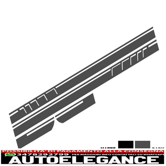 decalcomanie laterali adesivo in vinile grigio scuro adatto per mercedes cla w117 c117 x117 (2013-2016) a class w176 (2012-up) 45 design edition 1