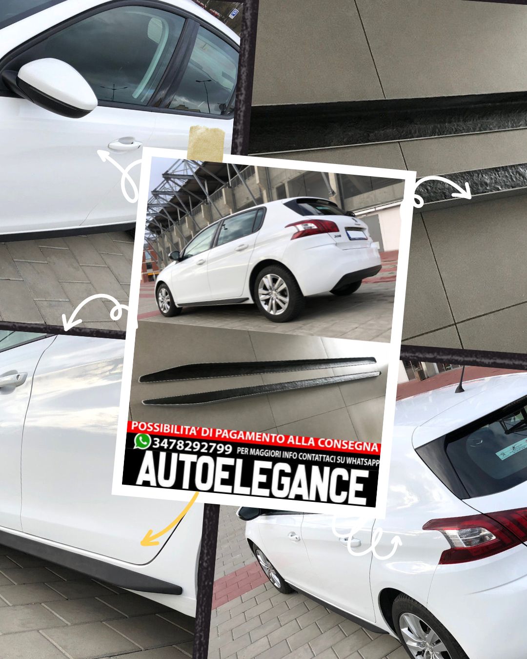 MINIGONNE ADATTE PER PEUGEOT 308 II GTI STILE DAL 2013