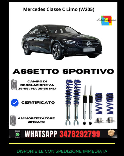 🔥Assetto sportivo ADATTO PER Mercedes Classe C Limo (W205)🔥