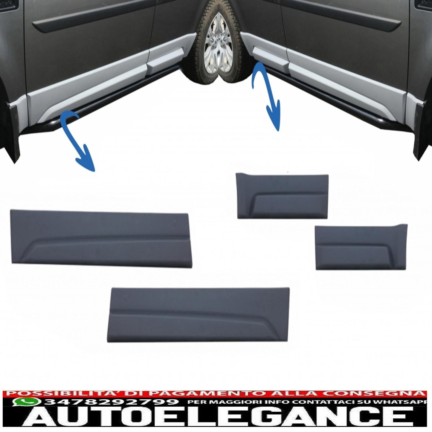 Car Front Rear Side Skirts Door Panels Left Right Fit For Land Rover Freelander 2 l359 (2006-2014).