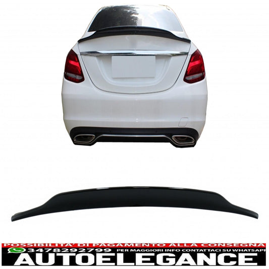 ala spoiler per bagagliaio adatta per mercedes classe c w205 (2014-2020) design sportivo e dinamico pianoforte nero AUTOELEGANCERICAMBI