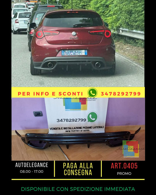 🔥0405 DIFFUSER SUITABLE FOR GIULIETTA LOOK CLOVER LEAF CLOVER BLACK GLOSSY🔥