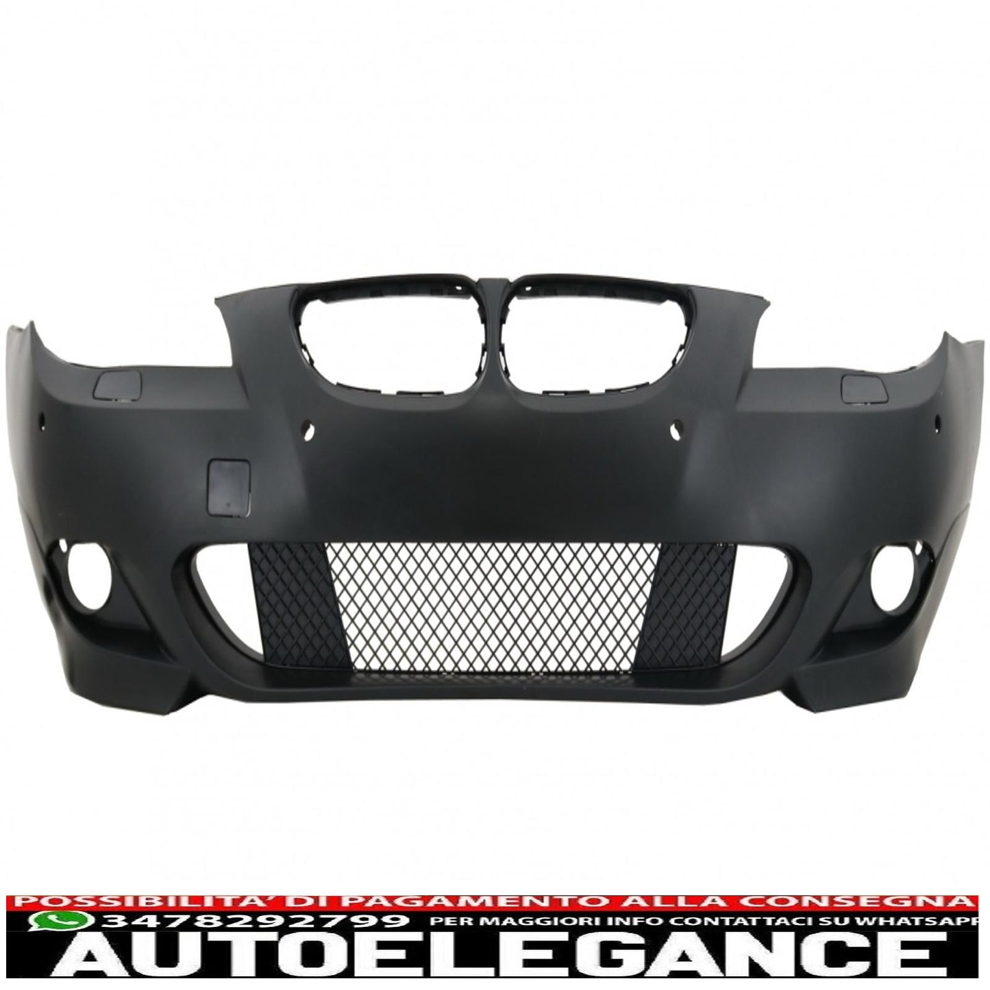 paraurti anteriore adatto per bmw serie 5 e60 e61 (2003-2007) design m-technik senza fendinebbia