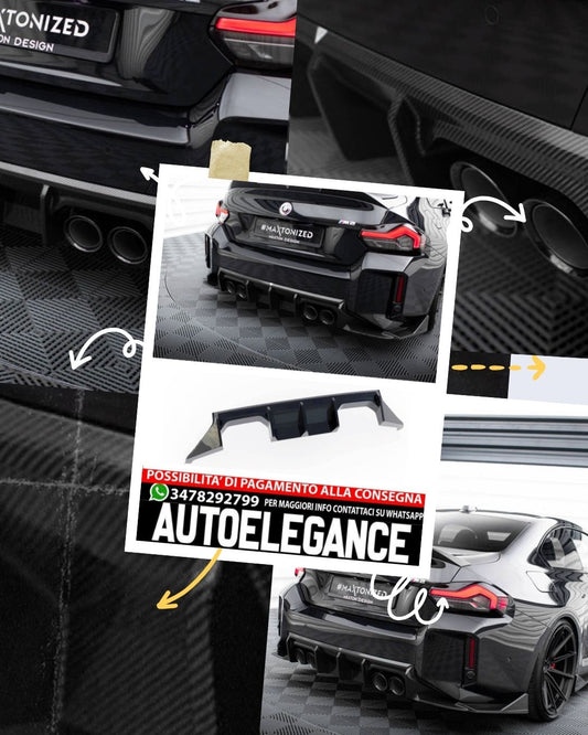 CARBON FIBER REAR DIFFUSER SUITABLE FOR BMW M2 G87 ( 2023 - ) 