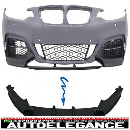 Front bumper spoiler lip suitable for bmw 2 series f22/f23 (2013-) coupe cabrio m-performance design
