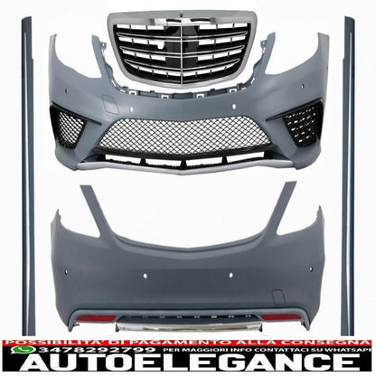 complete body kit suitable for mercedes s class w222 (2013-06.2017) s63 design lwb
