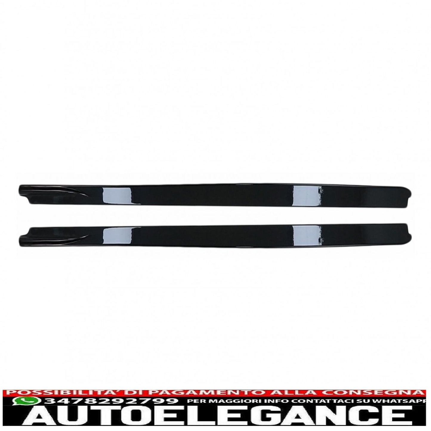 Estensioni minigonne laterali adatte per Toyota Yaris Mk4 XP210 (2020-up) Piano Black