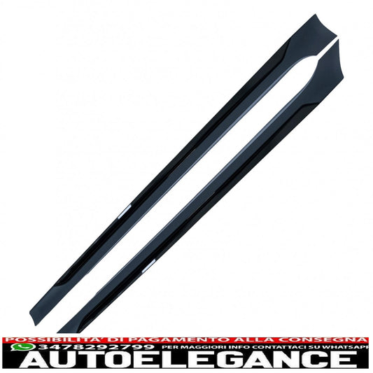 minigonne laterali con modanature aggiuntive adatte per audi a5 f5 sportback restyling (2020 in poi) look da corsa
