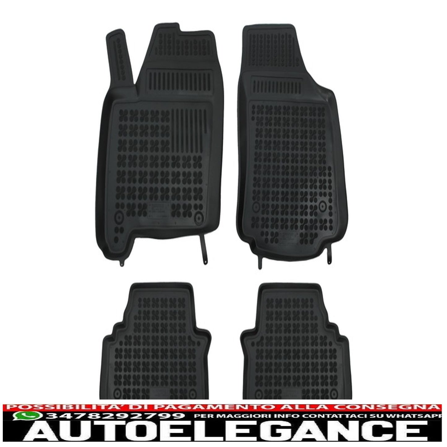 Black mat suitable for opel meriva a 2003-2010