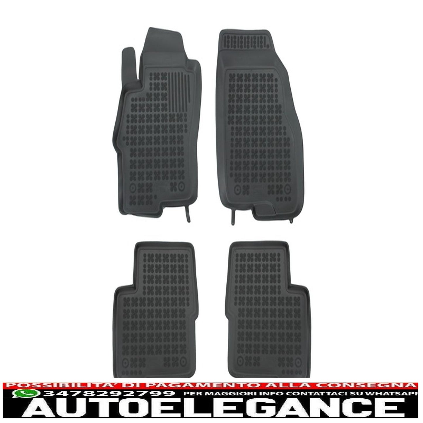 Black mat suitable for fiat linea i 2006-
