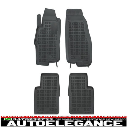 Black mat suitable for fiat linea i 2006-