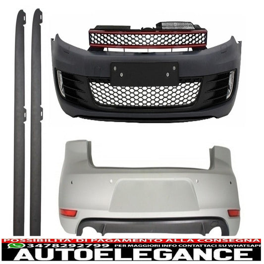 bumper body kit suitable for vw golf vi golf 6 (2008-2013) with gti design side skirts 