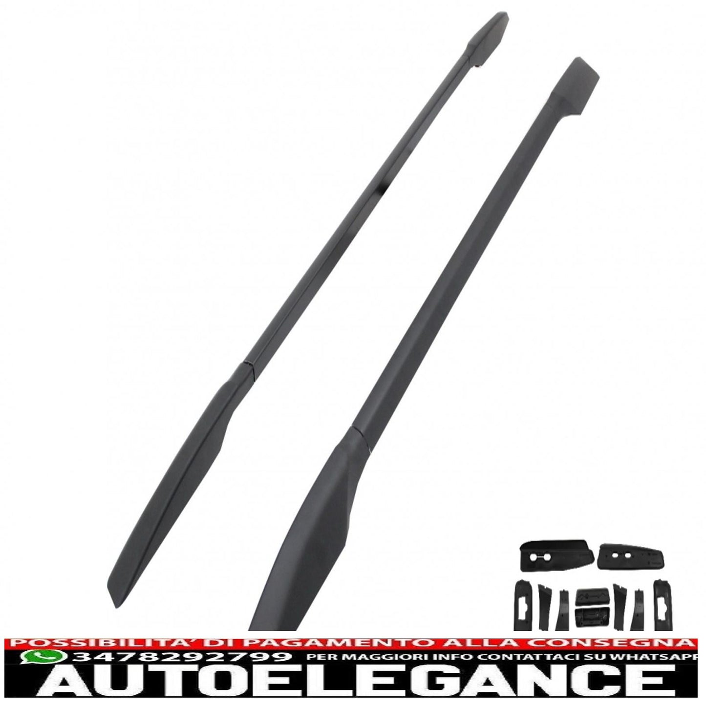 portapacchi mancorrenti sul tetto adatti per toyota land cruiser prado f j150 (2009-up) nero