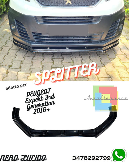 Front Splitter PEUGEOT Expert 3rd Generation 2016+ With TÜV ABE 