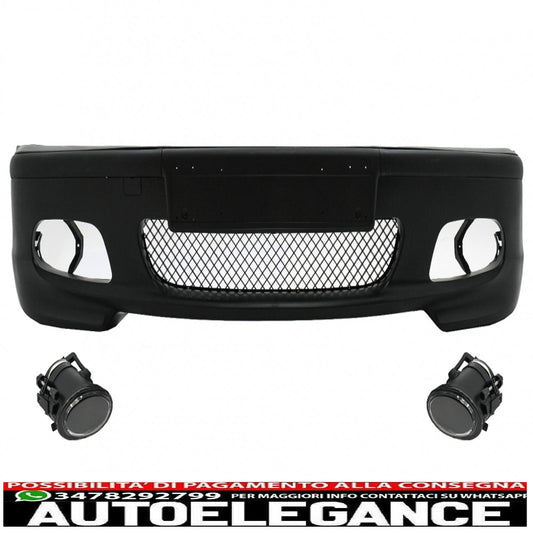 paraurti anteriore adatto per bmw serie 3 e46 coupe cabrio (1999-2007) m-tech m-technik m-sport ii design