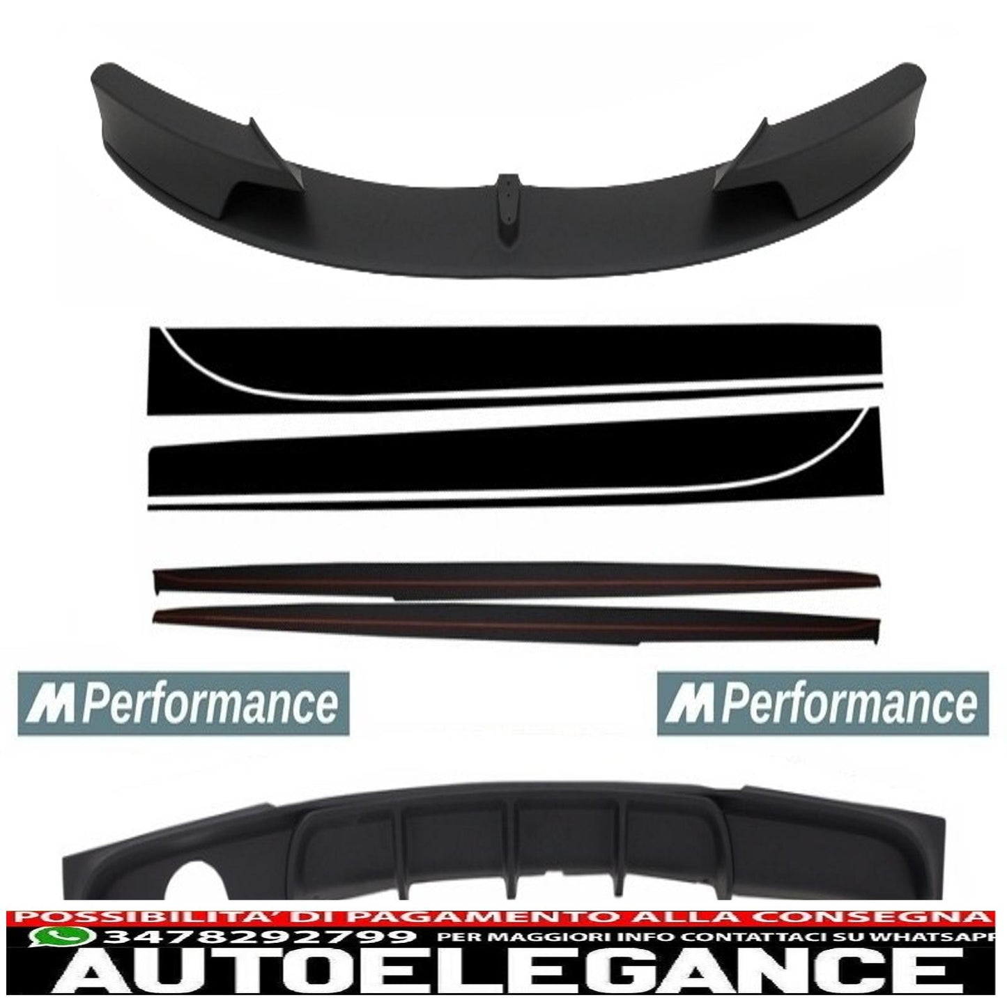 Additional conversion kit extension to m-performance design suitable for BMW 3 series f30/f31 (2011-) sedan/touring