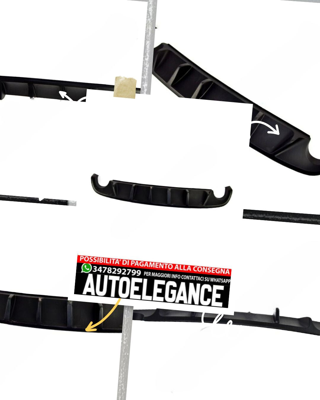 DIFFUSORE adatto per VW Golf 7 VII 2012 – 2020