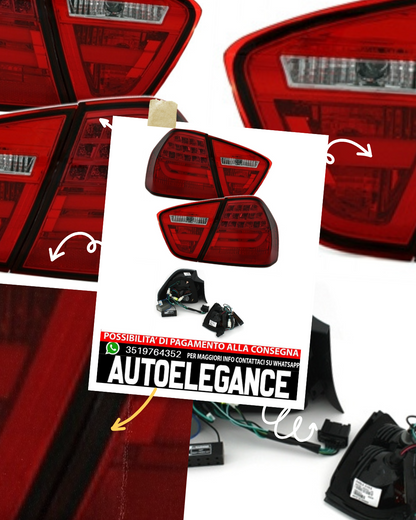Fanali posteriori a LED per BMW E90 Serie 3 in rosso