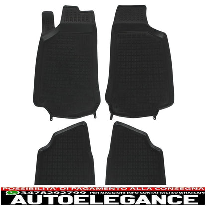 Black rubber mat suitable for opel corsa c 2000-2006