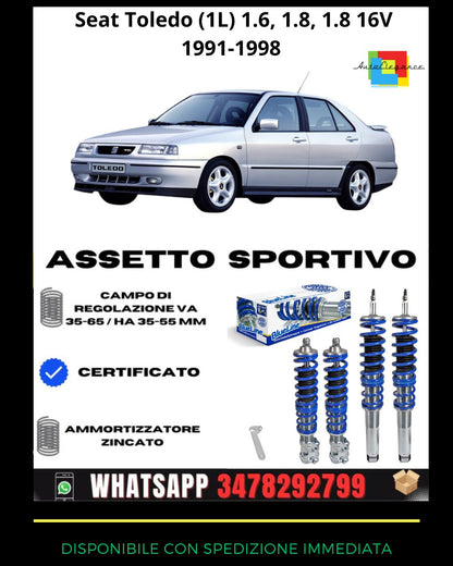 🔥Assetto sportivo adatto per Seat Toledo (1L) 1.6, 1.8, 1.8 16V 1991-1998🔥