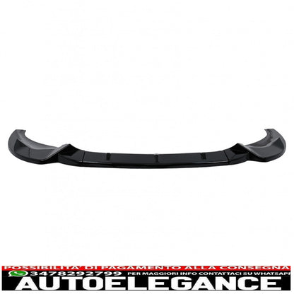 Front Bumper Spoiler Lip Fit For BMW X3 G01 X4 G02 (2018-2020) M Sport Piano Black 