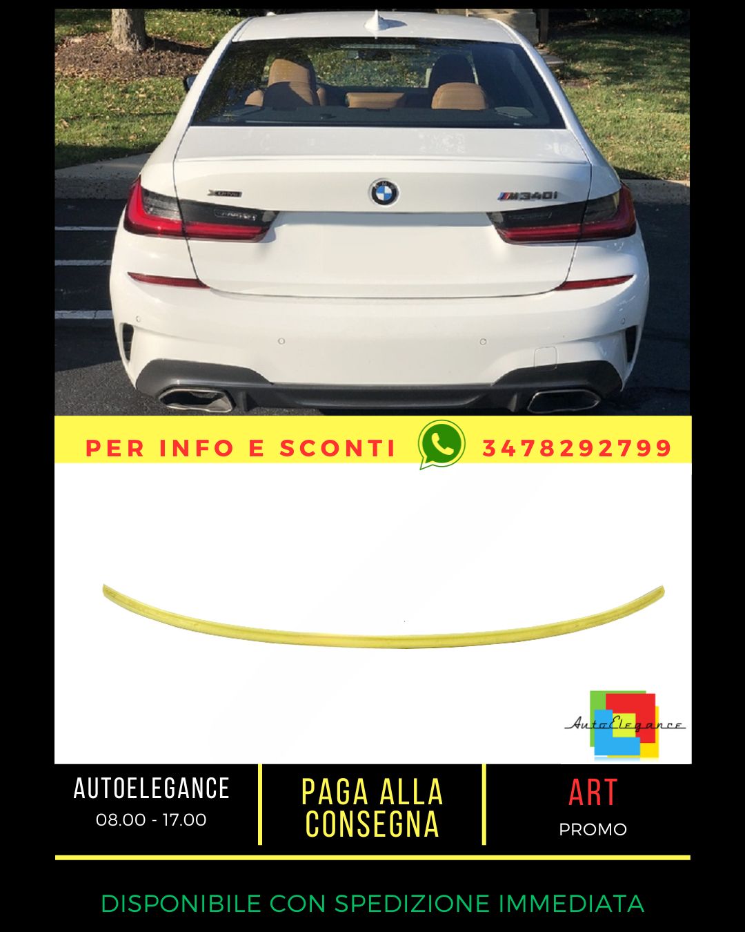 ✨Spoiler suitable for BMW 3 G20 2018+ Sedan ✨