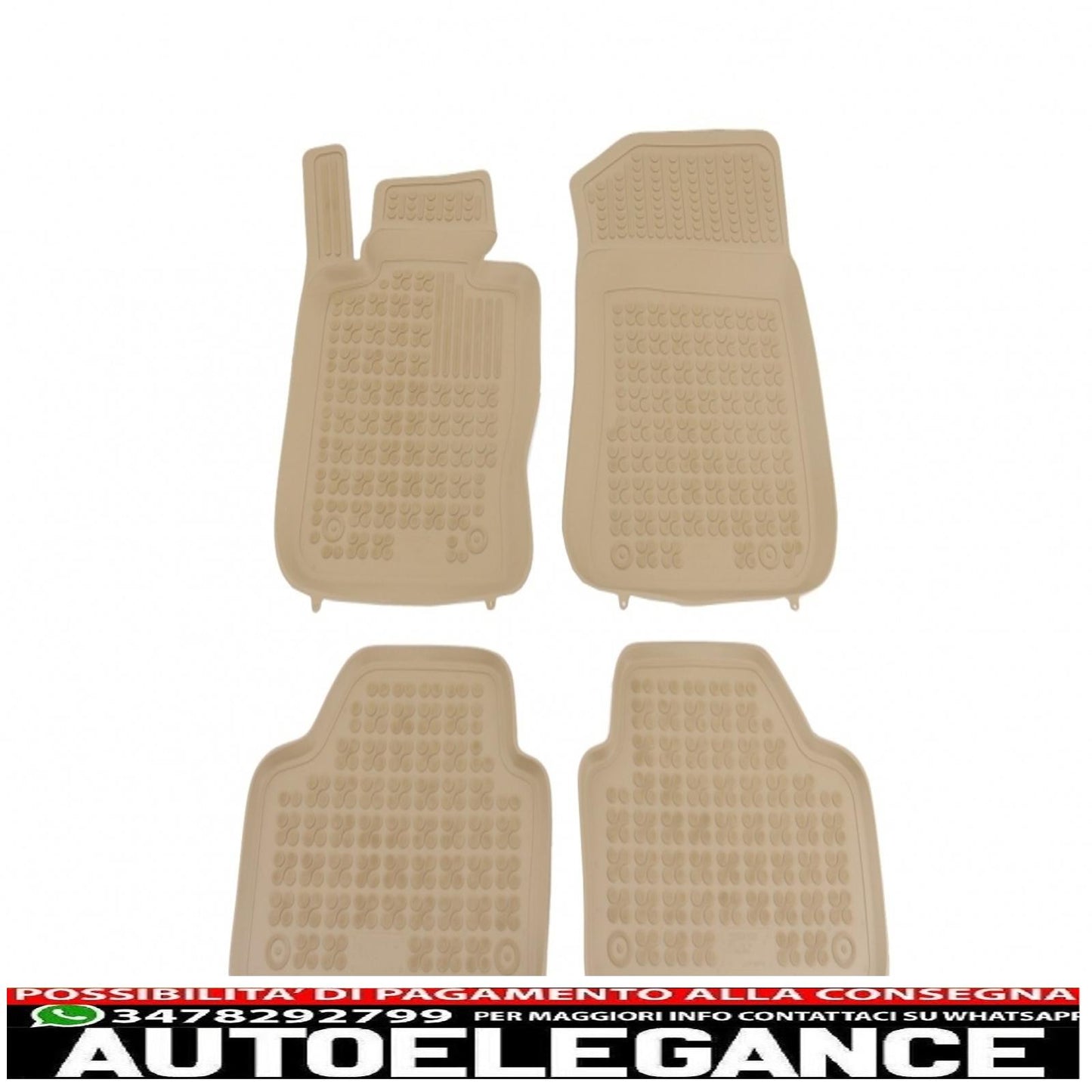 Beige rubber mat suitable for bmw x1 e84 2009-2015