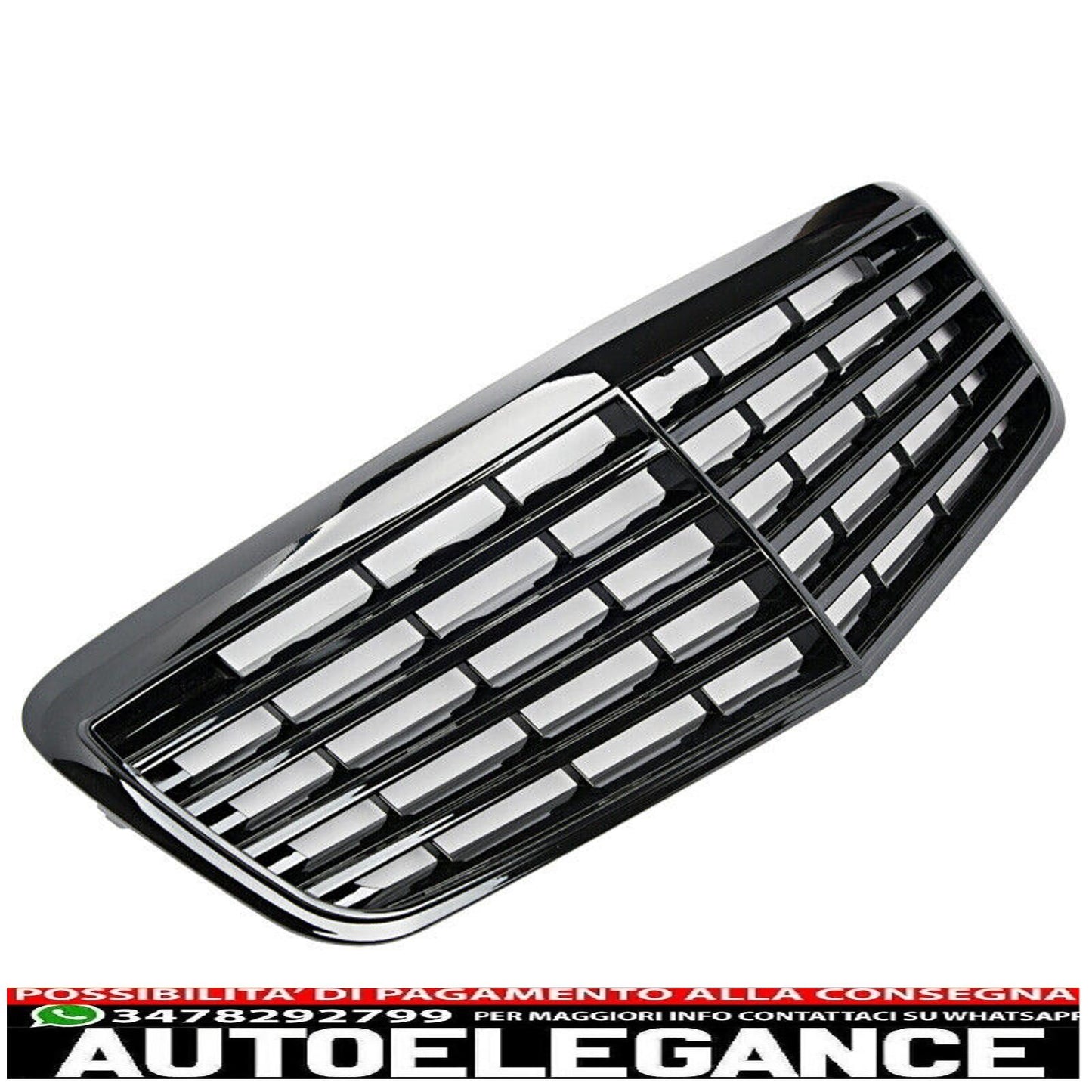 griglia sport griglia radiatore adatto per mercedes w211 s211 e 2006-2009 nero lucido-mostra il titolo originaletesto originalegrill sport kühlergrill passt für mercedes w211 s211 e 2006-2009 glanz schwarz