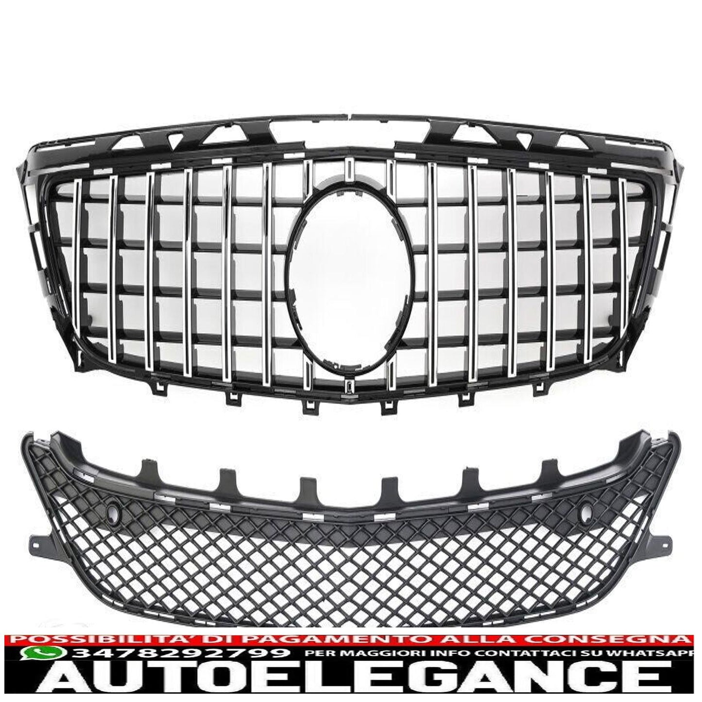Radiator Grille Sport Panamericana GT Grill For Mercedes W218 X218 CLS 11-14